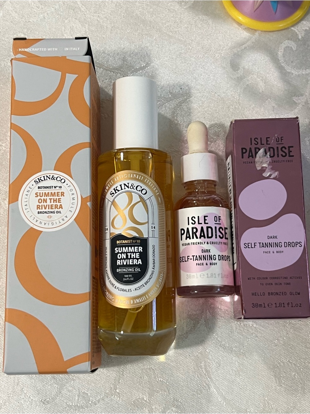 Skin & Co bronzing oil & Isle of Paradise tanning drops